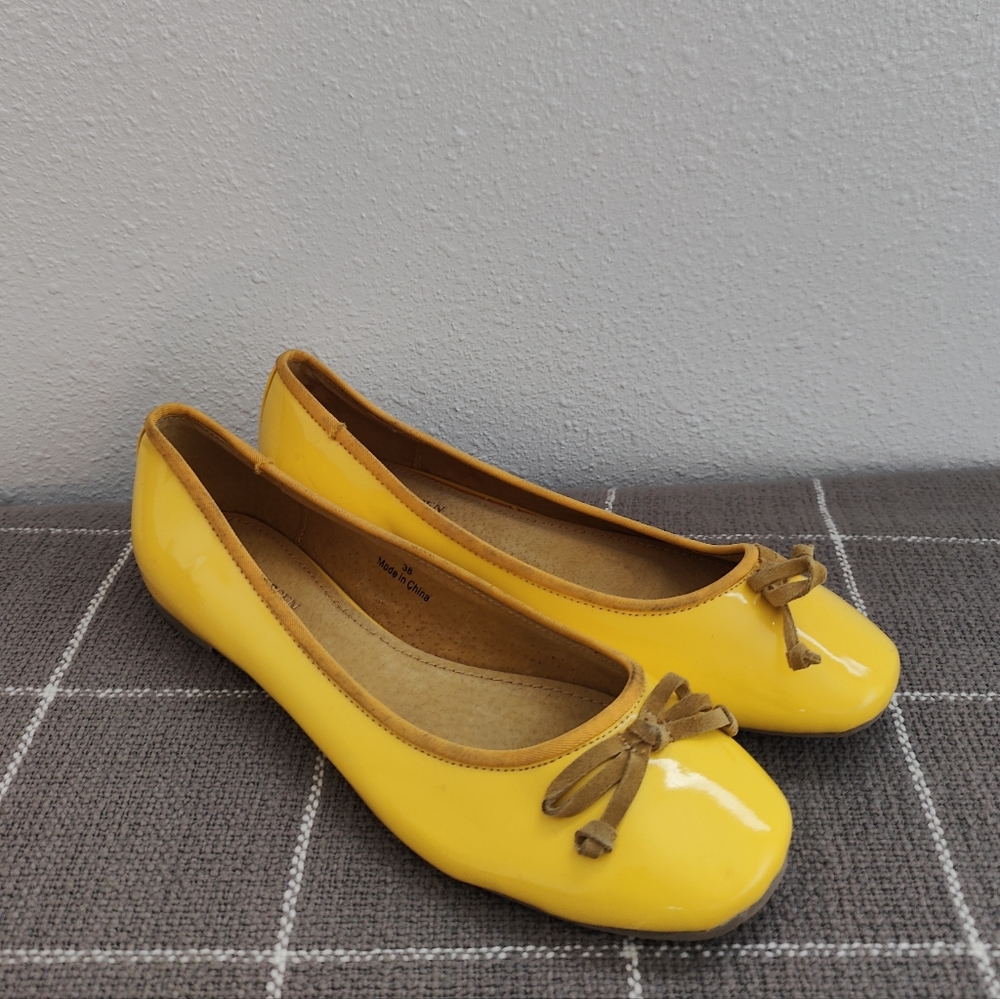 GUC Ilse Jacobsen Cheerful 19 Yellow Ballet Flats sz 7.5
